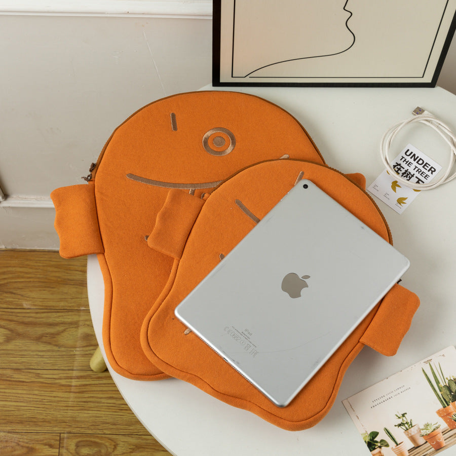 Wholesale Ugly and Cute Taiyaki 11-inch Ipad Inner Bag 13-inch Mac Laptop Clutch Bag